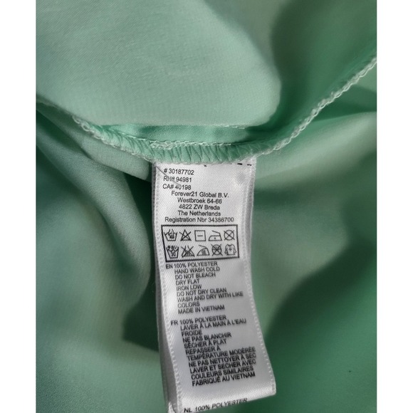 Forever 21 Studded Tank Top Sleeveless Casual Cute Green Size M - Picture 4 of 8